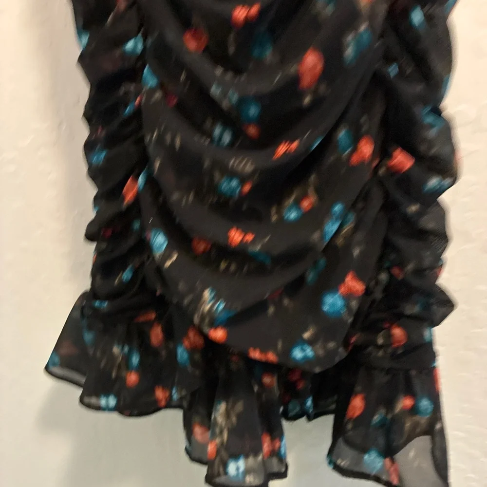 Torrid Ruched Mesh Ruffle Chemise Size 3 - Picture 7 of 8